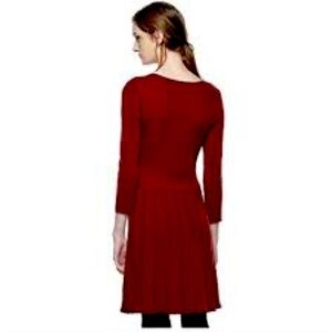Thakoon Knee length maroon sweater dress size XS